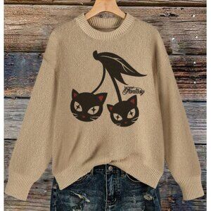 NEW! Cherry Cat Fantasy Sweater